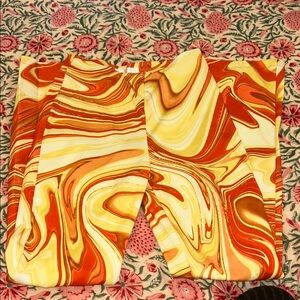 Vibrant Swirl Pattern Pants Hosbjerg x small